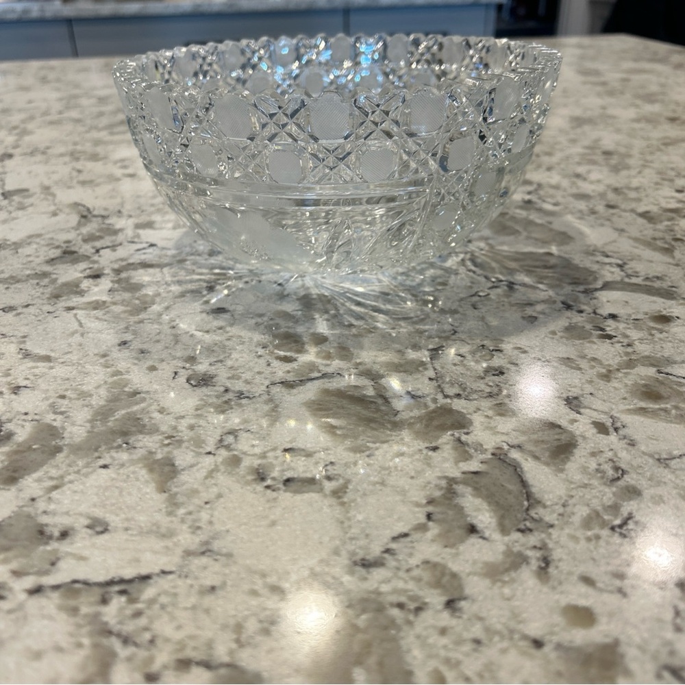 Elegant Clear Glass Bowl
